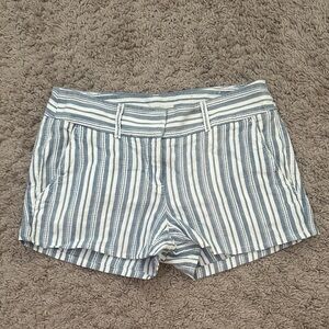 Ann Taylor Blue and White Striped Women's Shorts